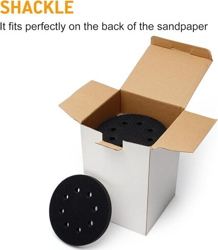 Orbital Sander Foam Pad, 5 inch 8 Holes Hook and Loop Backing Pad, Soft Sander Cushion Pad, Foam Sanding Pads for Orbital Sander (Pack of 5) in Saudi Arabia