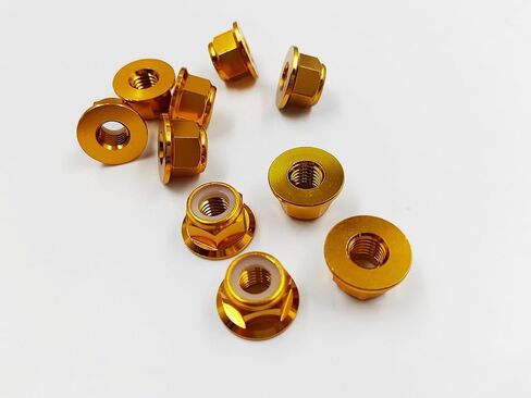 M3 30pcs Nylon Insert Flanged Lock Nuts Aluminum Alloy Self-Locking Nuts for RC Airplane FPV Quadcopter Drone Motor Prop Adapter FPV Parts (Blue, M3) in Saudi Arabia