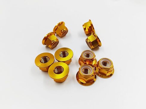 M3 30pcs Nylon Insert Flanged Lock Nuts Aluminum Alloy Self-Locking Nuts for RC Airplane FPV Quadcopter Drone Motor Prop Adapter FPV Parts (Blue, M3) in Saudi Arabia