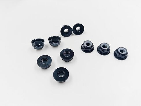 M3 30pcs Nylon Insert Flanged Lock Nuts Aluminum Alloy Self-Locking Nuts for RC Airplane FPV Quadcopter Drone Motor Prop Adapter FPV Parts (Blue, M3) in Saudi Arabia