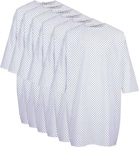 Hospital Gown 6 Pack - Patient Gowns Fits Up to 2XL - Hospital Gowns for Women and Men - 45" Long & 62" Wide - Cotton Blend Medical Patient Gowns White in Saudi Arabia