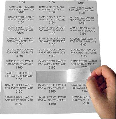 30-up Labels 3000 Stickers 100 Sheets 2.625 x 1 FBA Address Labels White Mailing Labels For Laser and Injet Printers in Saudi Arabia