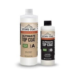 Stone Coat Countertops Ultimate Top Coat 24 Oz - Extra Scratch and UV Resistance for Ultimate Surface Protection (Matte Finish)
