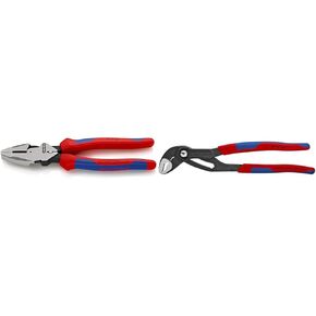 Knipex 09 12 240 9.5-Inch Ultra-High Leverage Lineman's Pliers and KNIPEX Cobra Water Pump Pliers