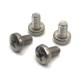 Rear License Plate Screws Compatible with Mercedes Sprinter 2500 - Stainless Steel - Black Oxide (Pack of 4)