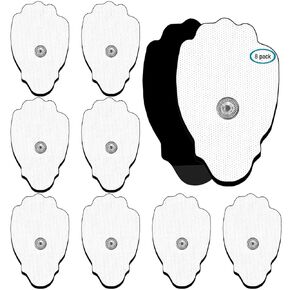 TENS Unit Replacement Pads TENS Unit Pads Snap Electrodes Pads 26PCS Reusable 30-40Times Self-Adhesive Electrodes Pads,Non-Irritating Design,Compatible with TENS/EMS Muscle Stimulator Machine