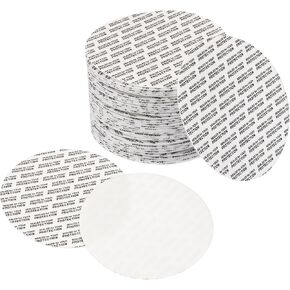 PATIKIL 18mm/0.7" Foam Lid Liner, 300 Pack Adhesive PS Pressure Sensitive Seal Cap Liners Resistant Tamper for Plastic Glass Jar Bottle Cap Seals