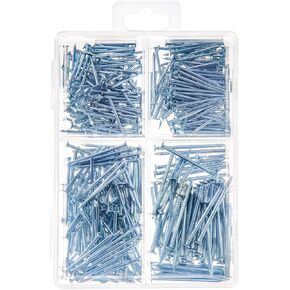 Long Nails 2 inch 150pcs Hardware Nails Assortment Kit, Includes Finish, Wire, Common, Brad and Picture Hanging Nail