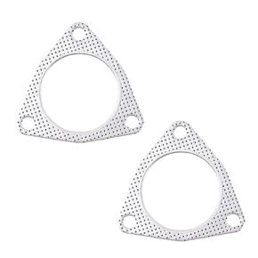 2PCS Exhaust Gasket, Bolt Exhaust Flange Gasket, Graphite Exhaust Pipe Gasket for Car Exhaust Turbo (2.5 inch)