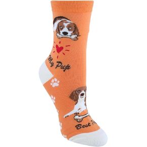 CTM® Women's My Pup Crew Novelty Socks in Saudi Arabia