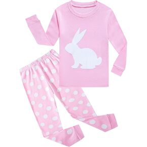 KikizYe Little Big Girls Pajamas Set Long Sleeve PJs 100% Cotton Pyjamas