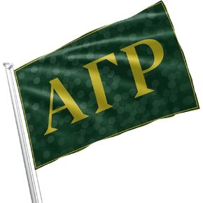 Alpha Gamma Rho Fraternity Greek Life Licensed Flag 3x5 Feet Flag Banner Wall Decor Outdoor Indoor Decoration Brass Grommets Double Stitch (Alpha Gamma Rho # 3)