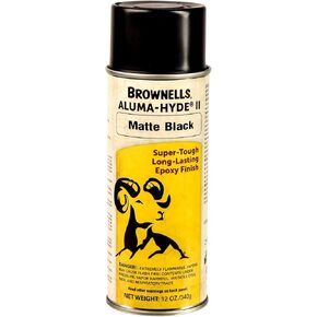 Brownells Aluma-Hyde II طلاء حماية طلاء رش بطبقة نهائية من الأسلحة النارية قائم على الإيبوكسي، علبة الهباء الجوي، 12 أونصة. (340 جرام) ذئب