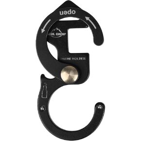 LIZAD - Outdoor Multi-functional Aluminum Alloy Buckle Camping Fast Lanyard Buckle Mobile Phone Bracket Bottle Lifter Key Chain Glamping Rope Hook