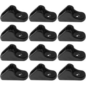 Create idea 20Pcs Rope Tensioner Replacement Wind Rope Buckle Plastic Cord Adjuster Anti-slip Adjustable Tool for Outdoor Activities Black 5mm