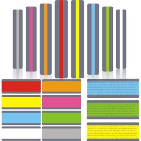 Guided Reading Strips，24 Pack Highlight Strips Colored Overlays for Dyslexia Highlighter Strips, Bookmarks for Kids, Highlight Strips for Books, Reading，Dyslexia Tools for Kids