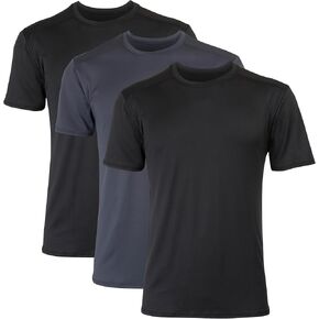 Hanes Men's Moves Mesh T-Shirt, X-Temp Moisture-Wicking Tee, White Or Black/Grey, 3-Pack