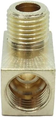 1 Piece Metric Fitting M8 x1 Female to M8 x 1 Male Adapter 90 Elbow Gauge Oil Fuel Gas in Kuwait