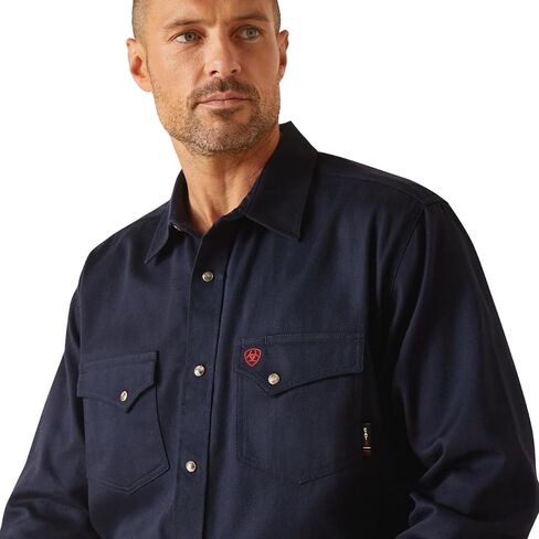 Ariat Men's Fire Resistant Solid Classic Fit Snap Work Shirt in Saudi Arabia