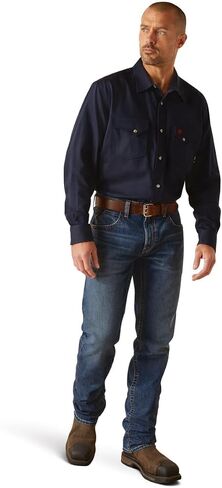 Ariat Men's Fire Resistant Solid Classic Fit Snap Work Shirt in Saudi Arabia