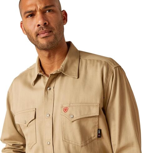Ariat Men's Fire Resistant Solid Classic Fit Snap Work Shirt in Saudi Arabia