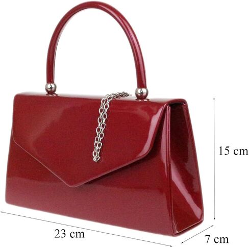 Patent Clutch Bag Handbag Small Hard Case Ladies in Saudi Arabia