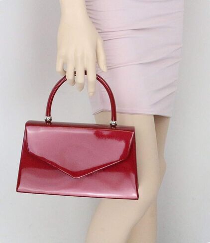 Patent Clutch Bag Handbag Small Hard Case Ladies in Saudi Arabia