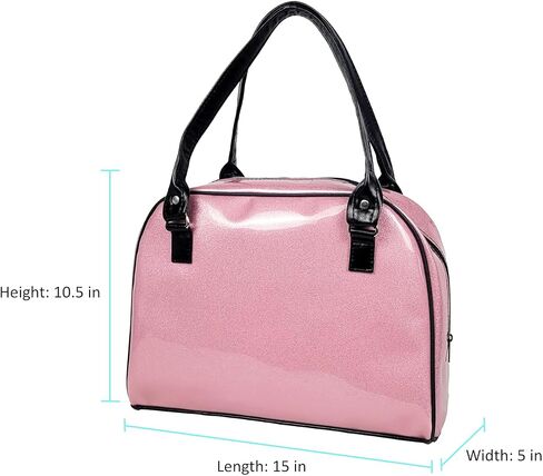 Dazzling, Colorful, Sparkly, Faux Patent Leather, Large, Shiny, Women's Handbag, Purse, Travel Bag, Satchel, Favorite Tote in Saudi Arabia