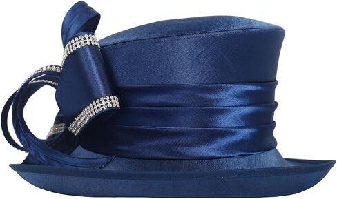 Women Kentucky Derby Dress Hat Church Wedding Tea Party Cloche Bucket Hats in Saudi Arabia