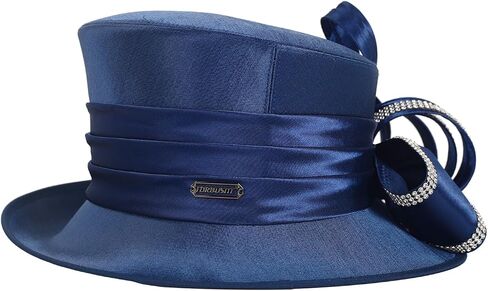 Women Kentucky Derby Dress Hat Church Wedding Tea Party Cloche Bucket Hats in Saudi Arabia