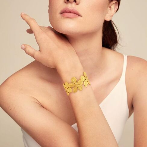 Cuff Bracelets for Women, Chunky 14k Gold Bracelets for Women Non Tarnish Gold Cuff Bracelet Teardrop Gold Bangle Multi-layer Cross Wire Open Bracelet Simple Silver Bracelets for Women in Kuwait