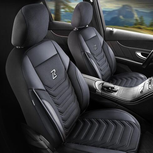 Seat Cover Sets - Seat Covers & Seat Pads 5 Seats - Car Seat Covers Black Gray - Seat Protectors, Dirt-Resistant Seat Covers Fit for Most Vehicles - Car Accessories in Saudi Arabia
