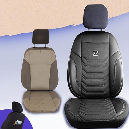 Seat Cover Sets - Seat Covers & Seat Pads 5 Seats - Car Seat Covers Black Gray - Seat Protectors, Dirt-Resistant Seat Covers Fit for Most Vehicles - Car Accessories in Saudi Arabia