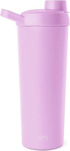 Simple Modern Stainless Steel Shaker Bottle with Ball 24oz | Metal Insulated Cup for Protein Mixes, Shakes and Pre Workout | Rally Collection | Electric Lavender in Saudi Arabia