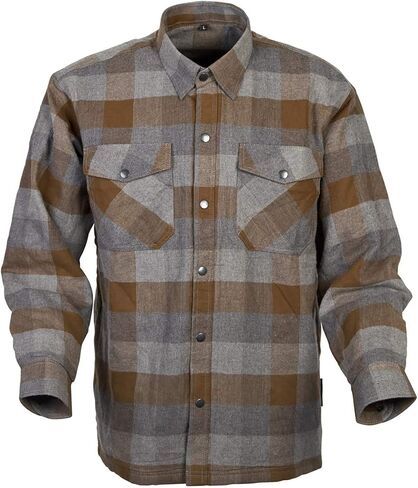 ScorpionEXO Covert Adult Men's Long Sleeve Motorcycle Flannel Riding Shirt with Mesh Pockets for Optional CE Rated Armor in Kuwait