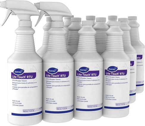 Diversey Lite Touch Crt And Plexiglas Cleaner, 32 Oz Spray Bottle, 12/carton in Saudi Arabia