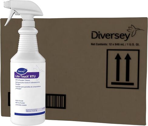 Diversey Lite Touch Crt And Plexiglas Cleaner, 32 Oz Spray Bottle, 12/carton in Saudi Arabia