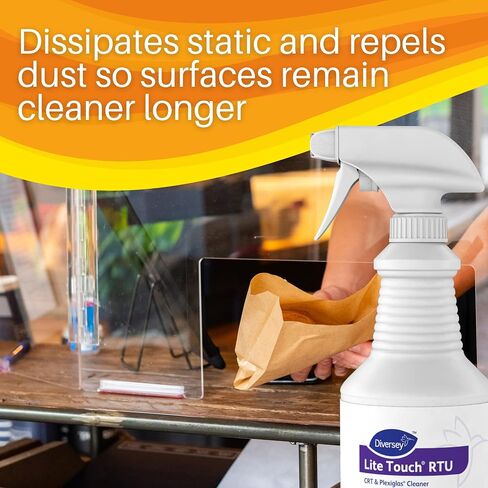 Diversey Lite Touch Crt And Plexiglas Cleaner, 32 Oz Spray Bottle, 12/carton in Saudi Arabia