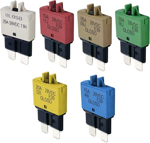 12V-28V 5A 10A 15A 20A 30A إعادة تعيين يدوي قطاع دارة ATC منخفض 15 أمبير 6 قطع in Kuwait