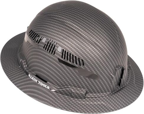 Klein Tools 60626 Hard Hat, Vented Full Brim Premium KARBN Design, Type 1 Class C Hard Hat, 4-Point Ratchet Suspension, Medium in Kuwait