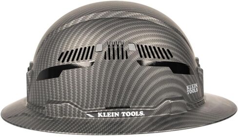 Klein Tools 60626 Hard Hat, Vented Full Brim Premium KARBN Design, Type 1 Class C Hard Hat, 4-Point Ratchet Suspension, Medium in Kuwait