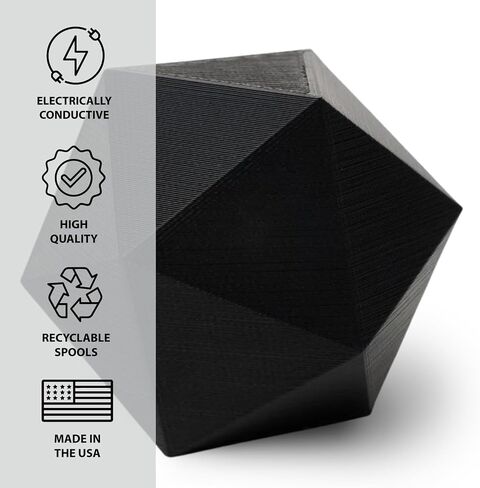 Protopasta Electrically Conductive PLA 3D Printer Filament 1.75mm 2kg PLA Filament; 3D Printing Filament on Recyclable Cardboard Spool for 3D Printers Like Creality Ender, ANYCUBIC, FlashForge in Kuwait