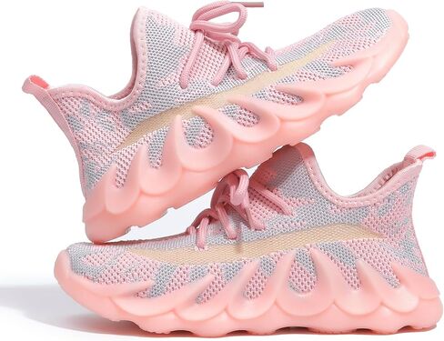 Toddler Shoes Boys Girls Tennis Shoes Kids Breathable Sneakers Lightweight Non Slip Sneakers Lace-up Running Athletic Shoes for Little Kid/Big Kid in Saudi Arabia