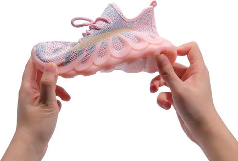Toddler Shoes Boys Girls Tennis Shoes Kids Breathable Sneakers Lightweight Non Slip Sneakers Lace-up Running Athletic Shoes for Little Kid/Big Kid in Saudi Arabia