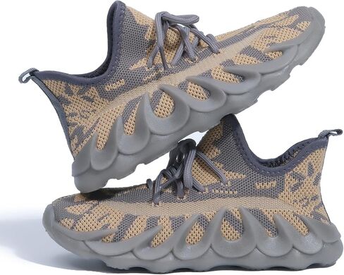 Toddler Shoes Boys Girls Tennis Shoes Kids Breathable Sneakers Lightweight Non Slip Sneakers Lace-up Running Athletic Shoes for Little Kid/Big Kid in Saudi Arabia