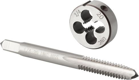 Burkit 1/4"-24 UNC مجموعة الصنبور والقالب، 1/4 x 24 UNC آلة الصنبور والقالب الدائري باليد اليمنى in Kuwait