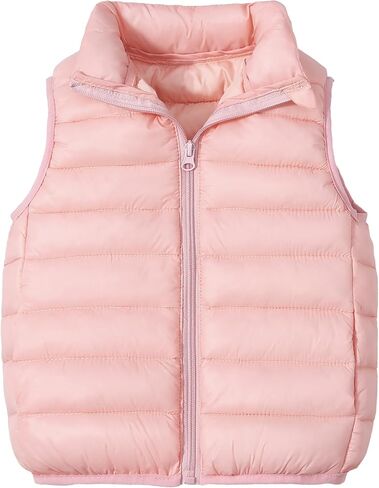 Happy Cherry Kids Boys Girls Lightweight Winter Vest Quilted Puffer Sleeveless Jacket Down Outwear in Saudi Arabia