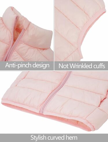 Happy Cherry Kids Boys Girls Lightweight Winter Vest Quilted Puffer Sleeveless Jacket Down Outwear in Saudi Arabia