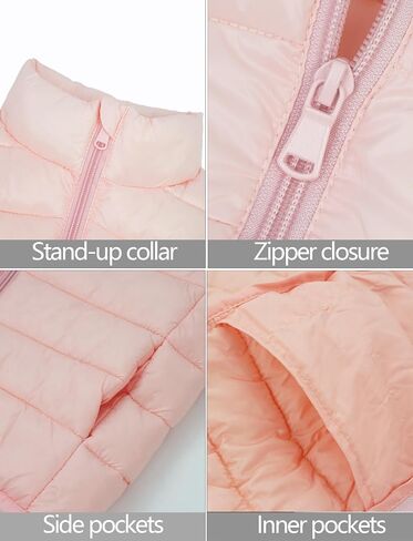 Happy Cherry Kids Boys Girls Lightweight Winter Vest Quilted Puffer Sleeveless Jacket Down Outwear in Saudi Arabia