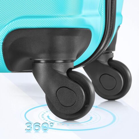 3-Piece Luggage Sets (20", 24", 28"), ABS Lightweight Carry on Suitcase Set with Spinner Wheels & Lock for Travel, Business in Saudi Arabia